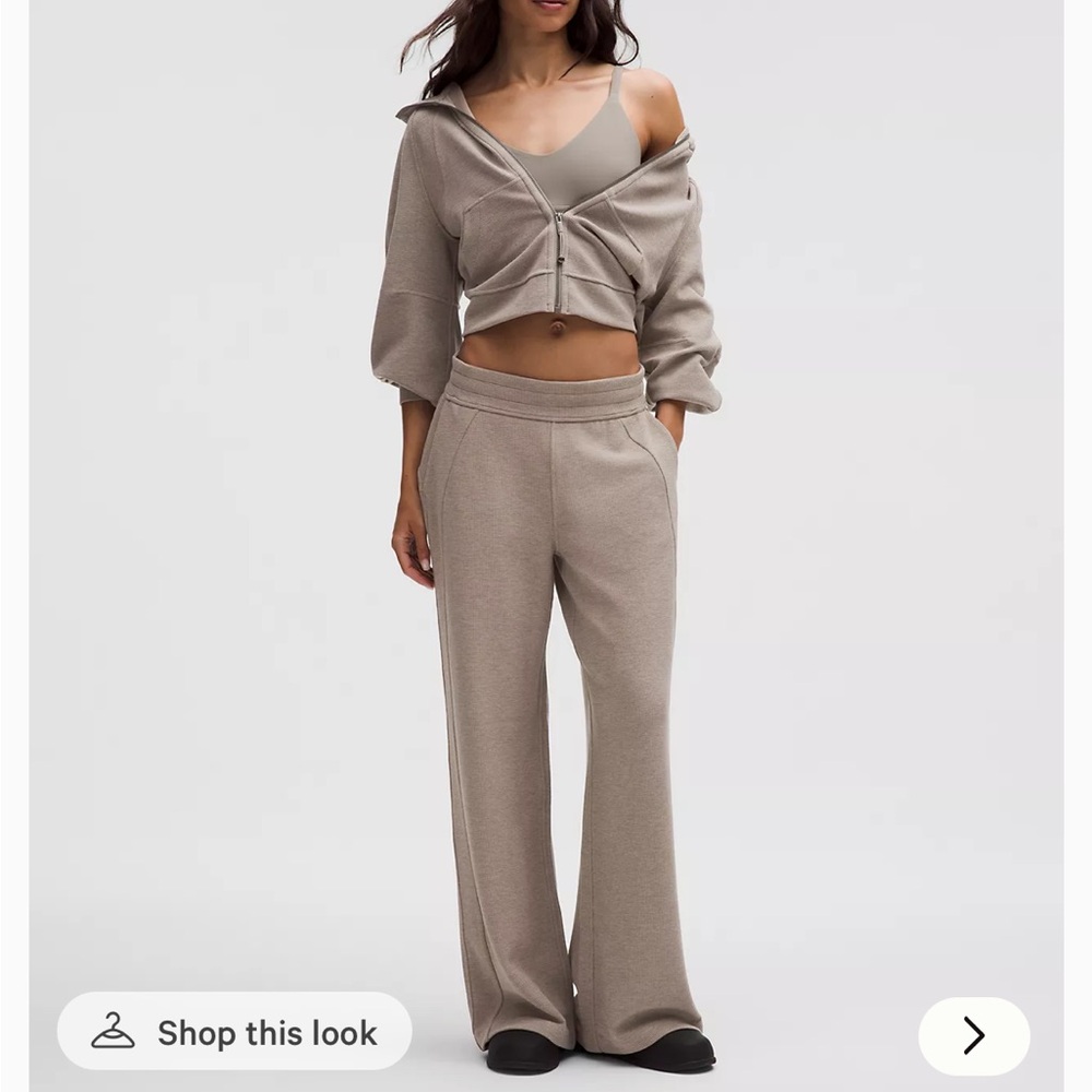 lululemon Scuba Velvet Corduroy wide leg pant